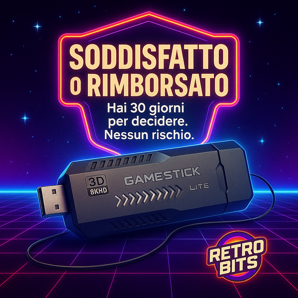 RetroBits™| Gamestick + 4 REGALI GRATIS