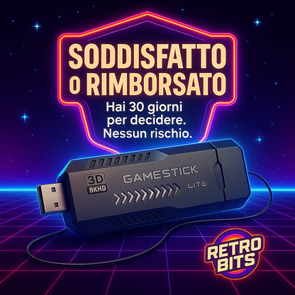 RetroBits™| Gamestick + 4 REGALI GRATIS